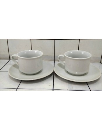 SET TAZA Y PLATO 200ml X6...