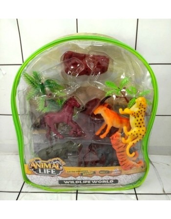 DINOSAURIOS EN MOCHILITA x6...