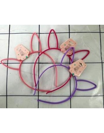 VINCHA PLASTICA FINA C OREJAS