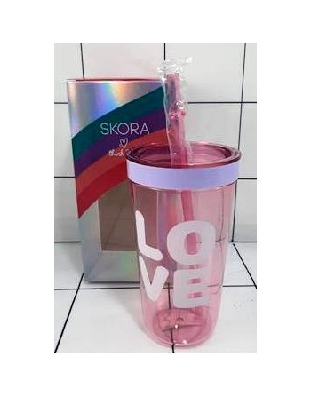 VASO DECO 450ml LENTEJUELAS...