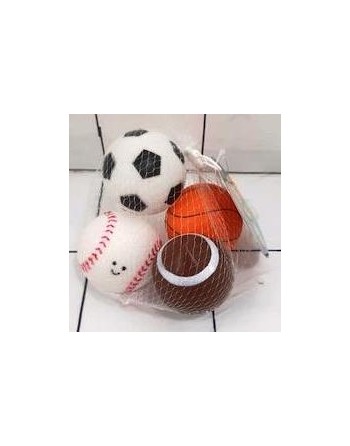 SET x4 PELOTAS DE GOMA EN RED