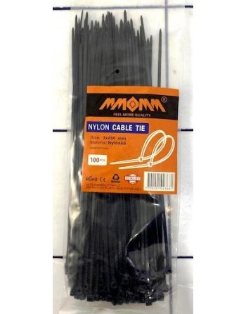 PRECINTO 3x200mm x100 NEGRO...