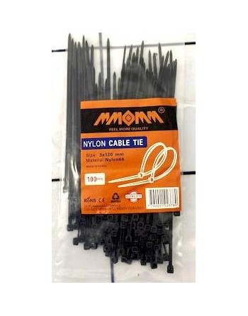 PRECINTO 3x120mm x100 NEGRO...