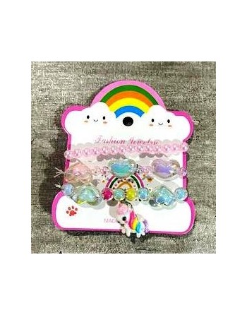 SET PULSERAS C DIJES x3