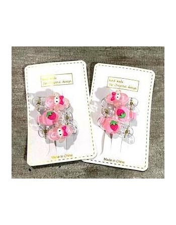 SET x3 HEBILLAS CLIP DECO 4cm