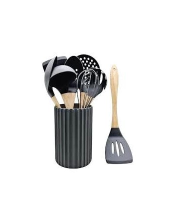 SET UTENSILLOS NEGRO EN...