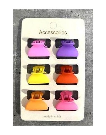 BROCHE PLASTICO MINI x6...