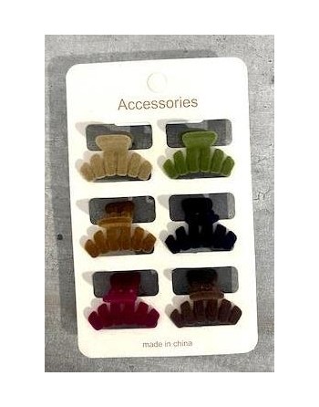 BROCHE PLASTICO MINI x6...