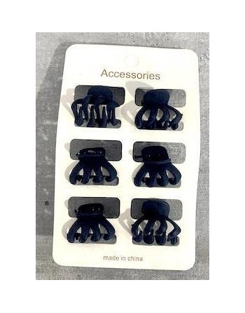 BROCHE PLASTICO MINI x6...