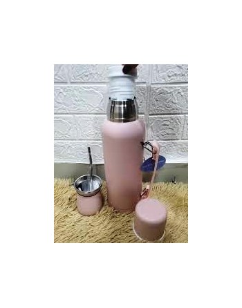 SET TERMO DE ACERO 1lts +...