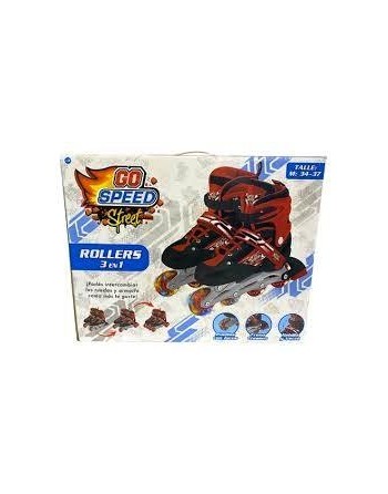 ROLLERS 3 EN 1 C LUCES T 34...