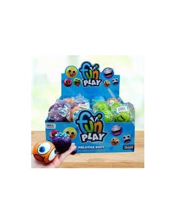 PELOTA SOFT EMOJI 6 COLORES...