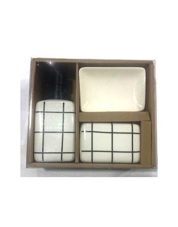 SET DE BAÑO CERAMICA x3...