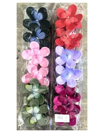 BROCHE PLASTICO x12   FLOR...