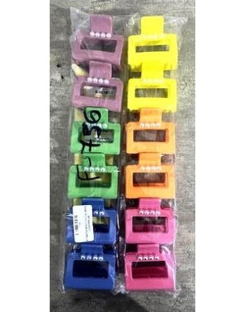 SET BROCHES x12 4 COLORES...
