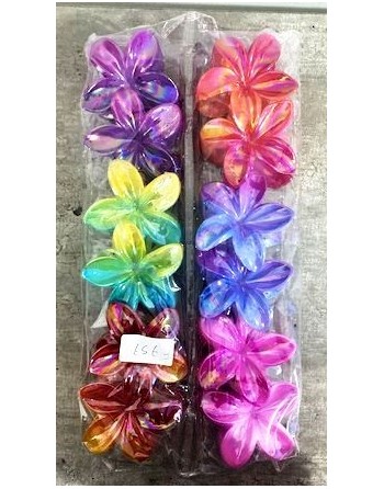 BROCHE PLASTICO x12   FLOR...