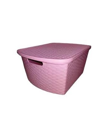 CAJON RATAN 15lts ROSA...