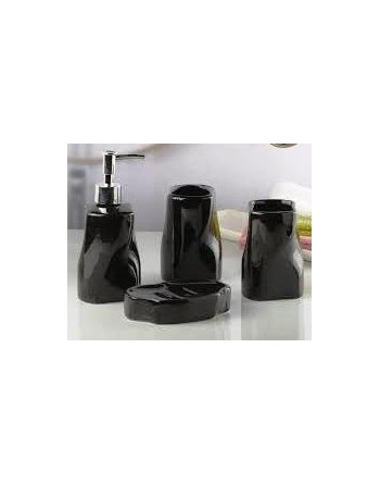 SET DE BAÑO CERAMICA LISO x4