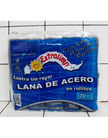 LANA DE ACERO ROLLITO 70g X...