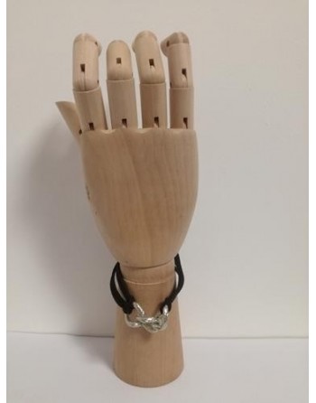 PULSERA GAMUZA Y ESLABONES...